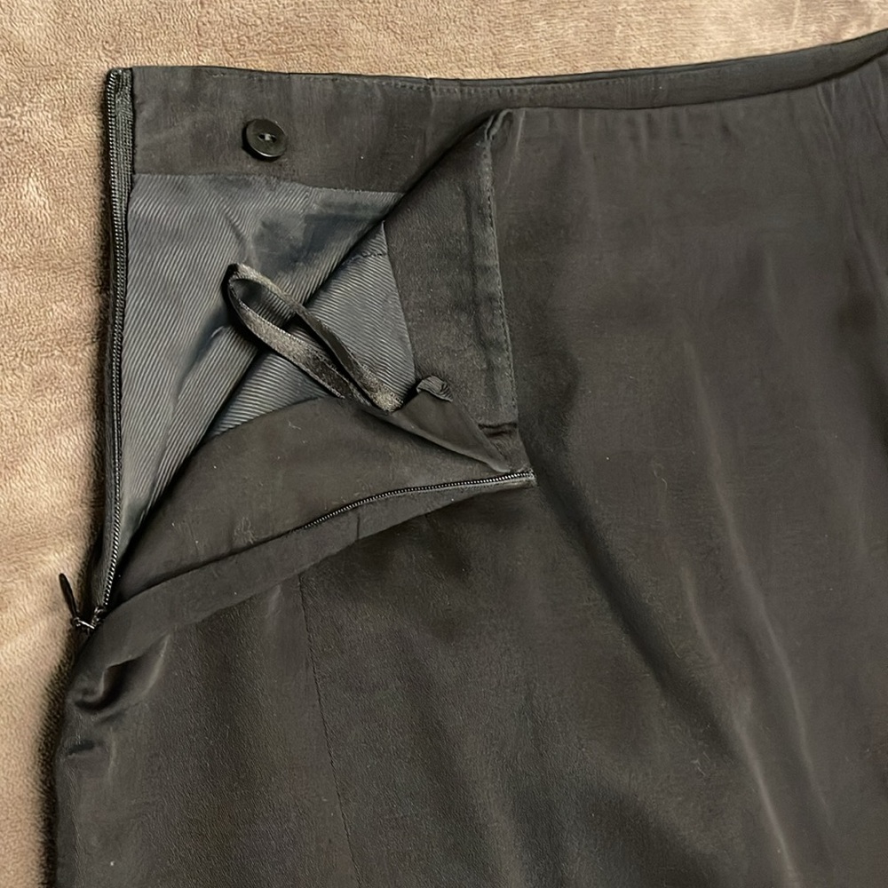 🔥🔥AQUASCUTUM LONDON | Cotton Twill Double Vented Pencil Skirt - sz 8 - Picture 8 of 13